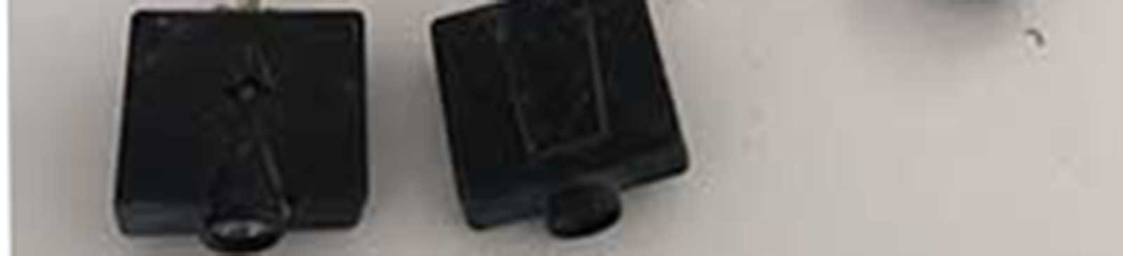 Comparison of new and obsolete garage door safety sensors during professional repair in Laguna Hills CA